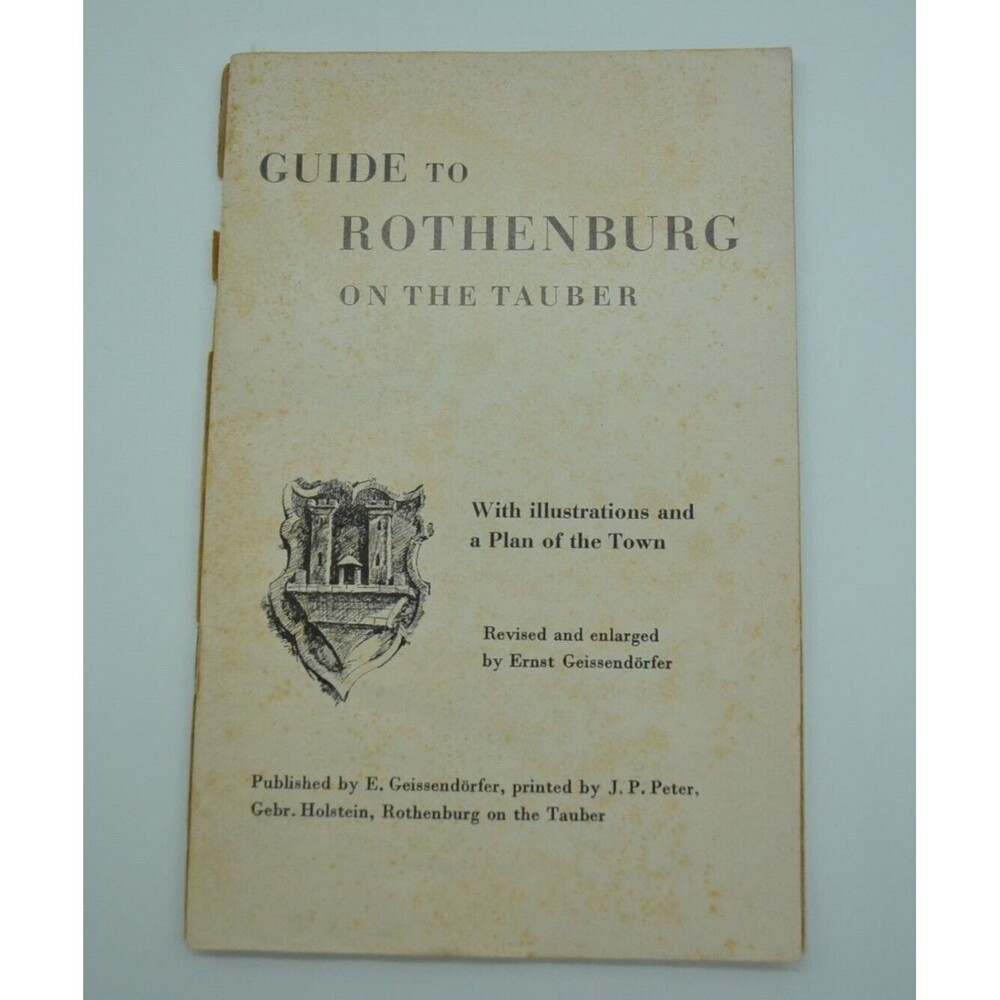 Guide to Rothenburg on the Tauber Revised and Enlarged Vintage Paperback Germany